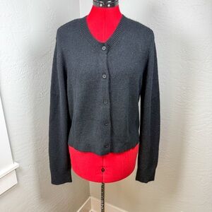 Rails Black Cashmere Blend Button Cardigan Soft Luxe Knit Size XXL